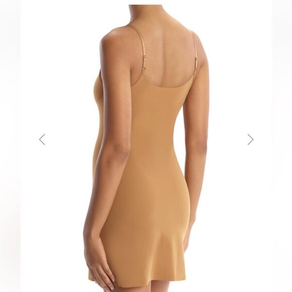 Commando new without tags midi Cami slip shapewear caramel colour size S/M - Picture 2 of 9